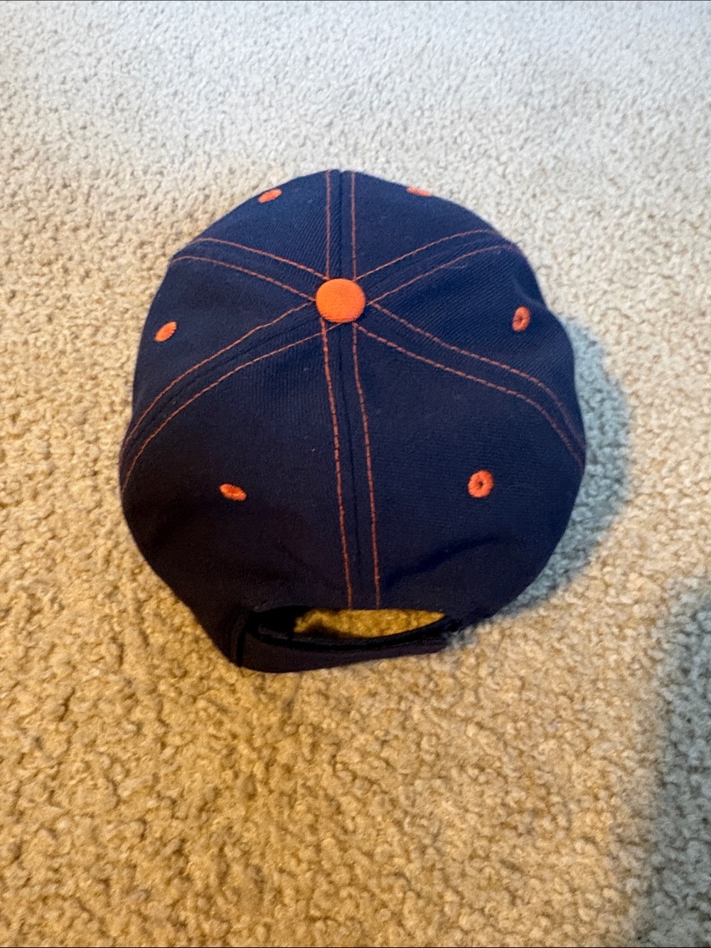 NFL Chicago Bears Navy and Orange Baseball Cap - Picture 3 of 3